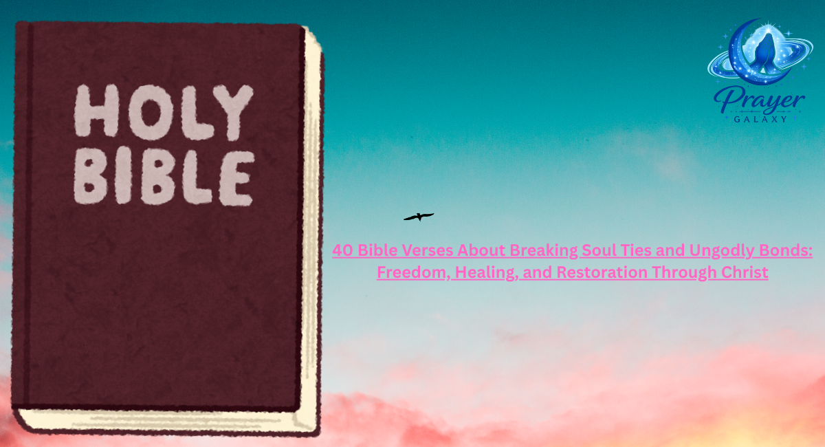 40 Bible Verses About Breaking Soul Ties and Ungodly Bonds: Freedom, Healing, and Restoration Through Christ