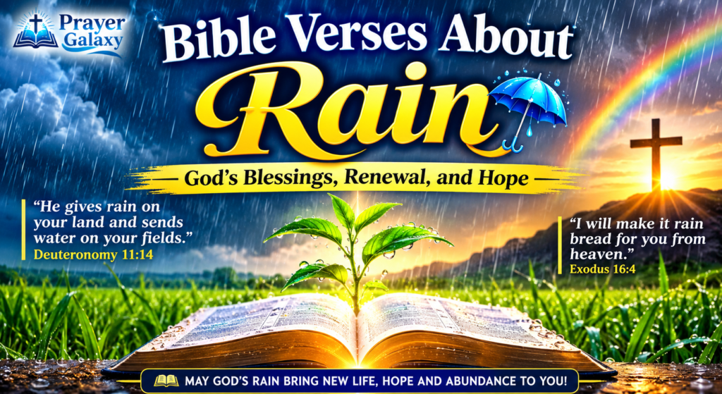 50 Bible Verses About Rain: God's Blessings, Renewal, and Hope