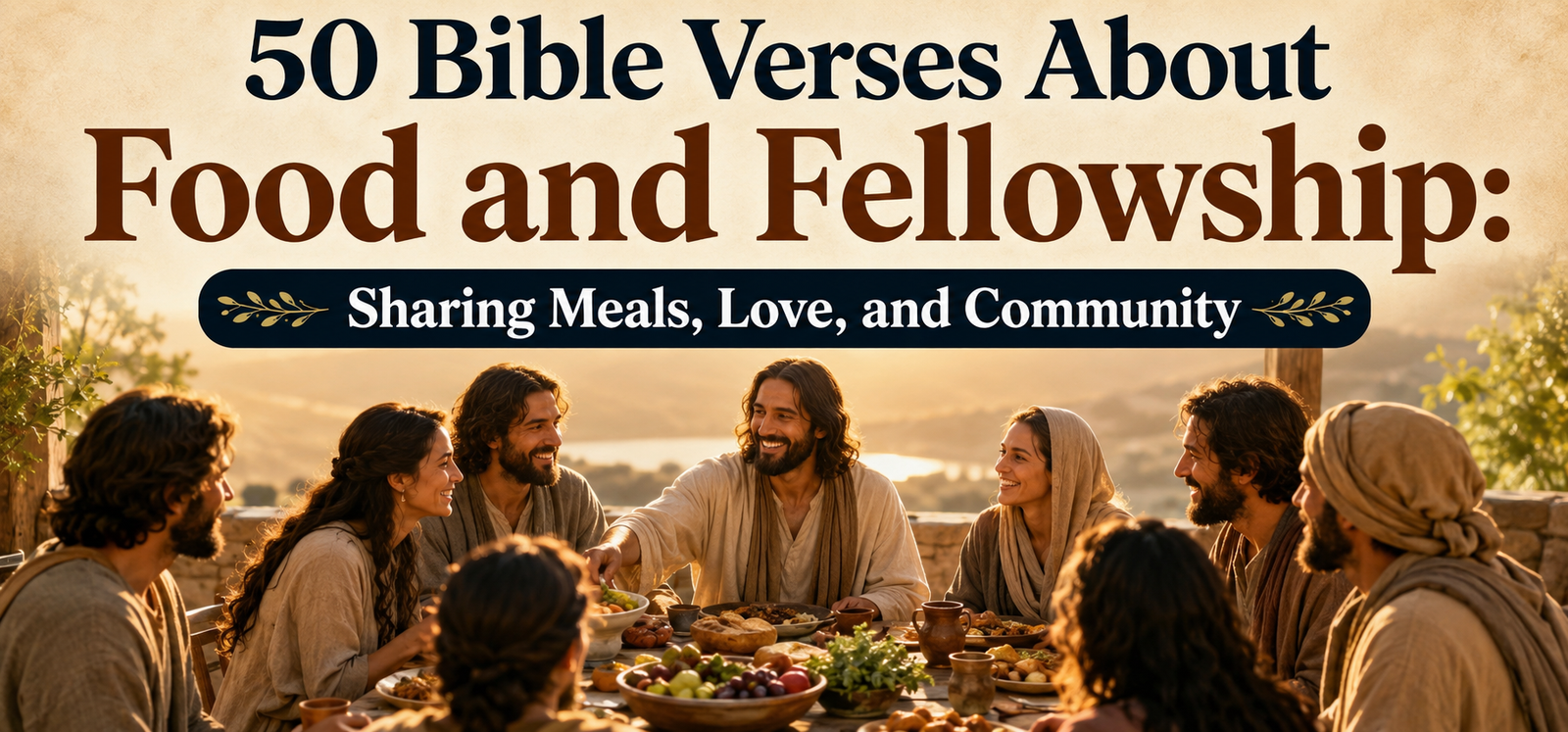 50 Bible Verses About Food and Fellowship: Sharing Meals, Love, and Community