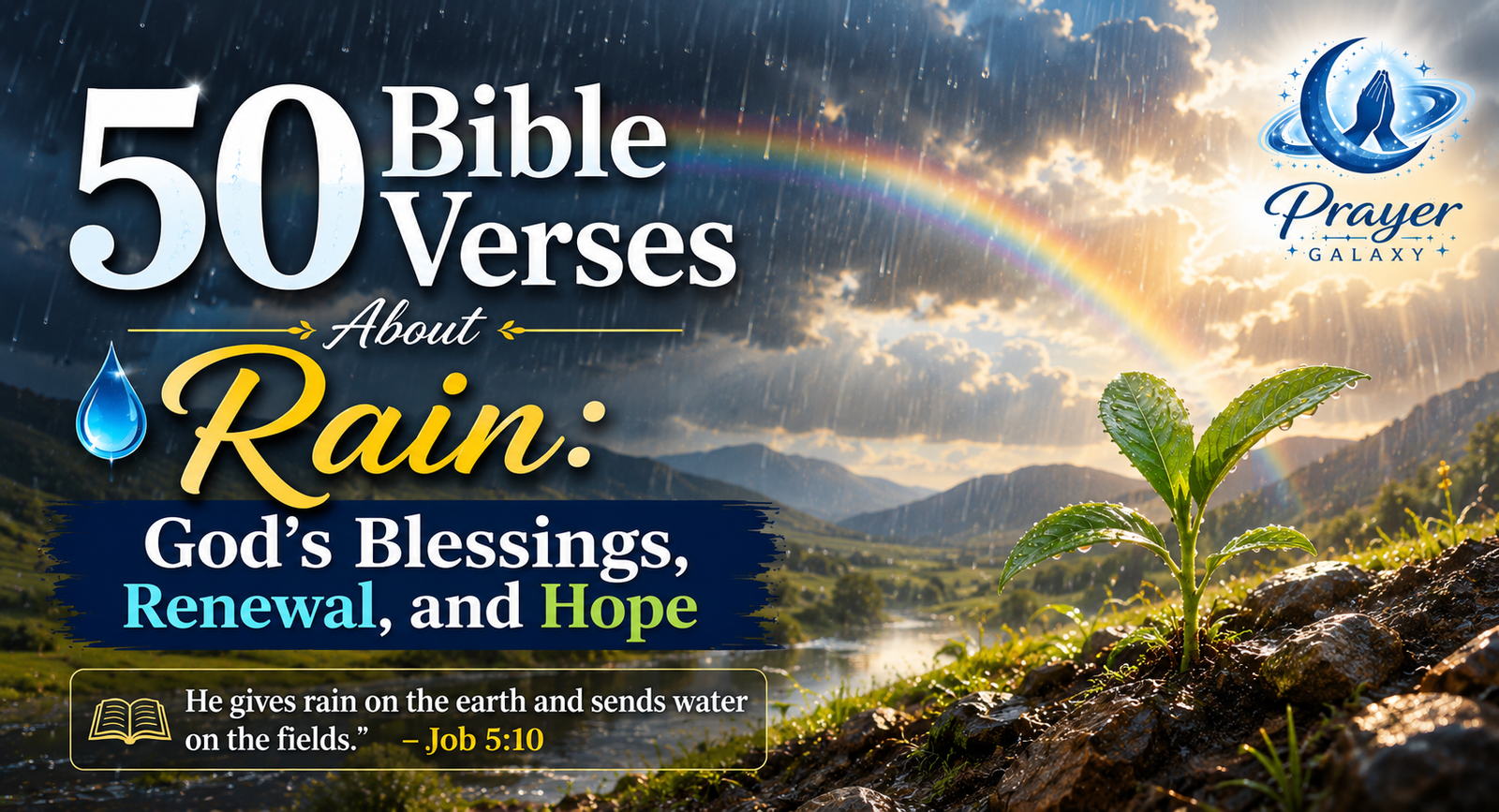 50 Bible Verses About Rain: God's Blessings, Renewal, and Hope