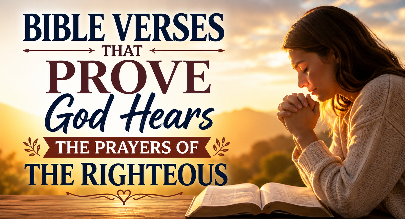 Bible Verses That Prove God Hears the Prayers of the Righteous